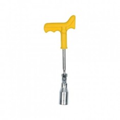 Cheie articulata cu maner plastic pentru bujii 16 mm, 260mm