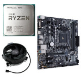 Kit Placa de baza MSI A520M-A PRO, AMD Ryzen 3 3200G 3.6GHz, Cooler CPU inclus