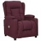 vidaXL Fotoliu de masaj electric rabatabil, violet, textil