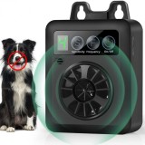 Dispozitiv anti-latrat, Reincarcabil, Cu 3 nivele reglabile de sensibilitate/frecventa, Ultrasonic, Potrivit pentru toti cainii, Negru