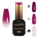 Cumpara ieftin Oja Semipermanenta Termica 3 Culori LUXORISE ThermoCool - Mesmerizing Rose 10ml