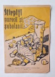 Broșură &bdquo;St&icirc;rpiți șoarecii și șobolanii&rdquo; &mdash; Crucea Roșie, București 1957, copertă ilustrată
