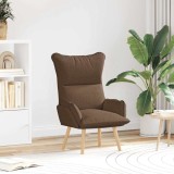 Fotoliu de relaxare, maro, textil