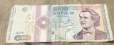 (BNK B) Romania bancnota 1000 lei sept 1991 A0016