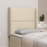 vidaXL Ureche pentru Tăblie Crem 80 x 16 x 4 cm țesătură 346601