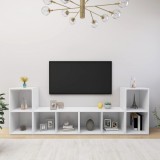 VidaXL Comode TV, 4 buc., alb, 72x35x36,5 cm , PAL
