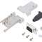 Conector D-Sub 9 pini tată pentru cablu - alb - set complet