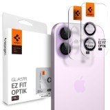 Folie sticla camera Spigen - Optik.tR EZ Fit Pro Camera Glass (2 pack) - iPhone 17 iPhone 16 Plus iPhone 16 - Purple