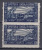 1906 EXPOZITIUNEA GENERALA BUCURESTI PERECHE VINIETE CULOAREA ALBASTRU MNH, Nestampilat