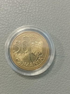 Moneda 50 bani 2010 cu Aurel Vlaicu foto