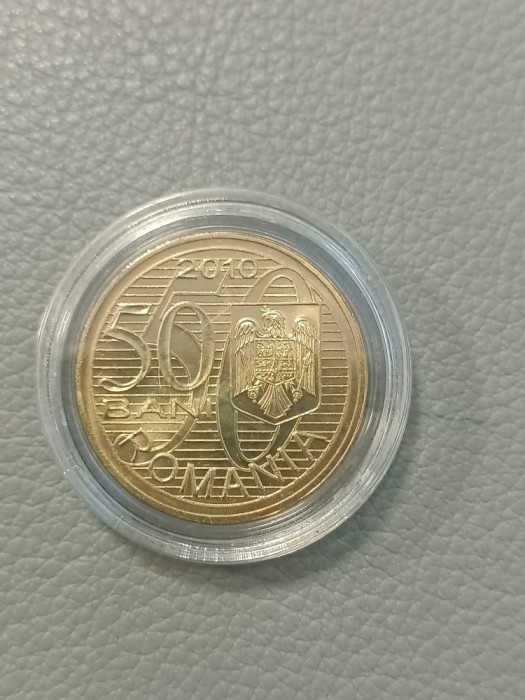 Moneda 50 bani 2010 cu Aurel Vlaicu