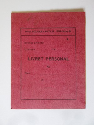 Livret personal scoala Primara de fete nr.1 Constanta,anul scolar 1930-1931 foto