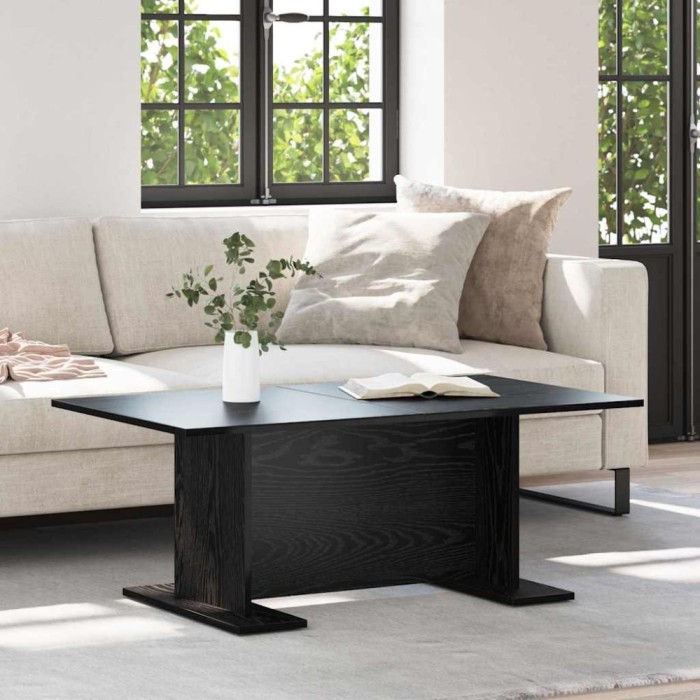 vidaXL Masă de cafea Stejar negru 103.5 x 60 x 40 cm Lemn compozit