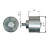 GATES T36637 FleetRunner&trade; Rola ghidare/conducere, curea transmisie