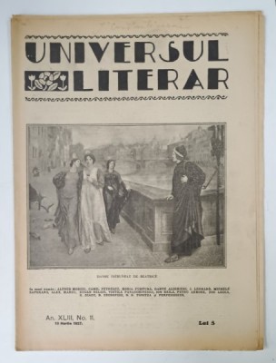 UNIVERSUL LITERAR , No.11 , 1927 foto