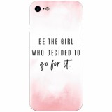 Husa silicon pentru Apple Iphone 5c, Quotes Pink