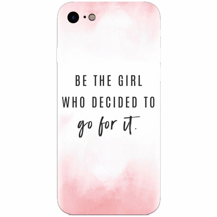 Husa silicon pentru Apple Iphone 6 Plus, Quotes Pink