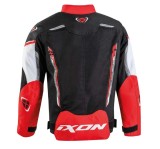 Cumpara ieftin Geaca (jacheta) motociclete copii Racing/Roadster Ixon vara model Striker AIR KID culoare: negru/alb/rosu, 10 ani