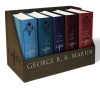 George R. R. Martin&#039;s a Game of Thrones Leather-Cloth Boxed Set (Song of Ice and Fire Series): A Game of Thrones, a Clash of Kings, a Storm of Swords,