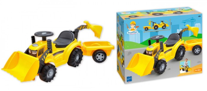 Ecoiffier excavator cu remorca