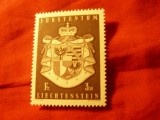Serie 1 valoare Liechtenstein 1969 Stema Nationala, Nestampilat