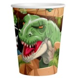 Set 8 pahare dinozauri 250 ml