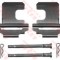 Set accesorii, placute frana FIAT PUNTO Van (188AX) (2000 - 2009) TRW PFK389