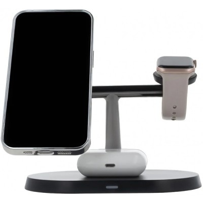 Incarcator Retea Wireless MaXlife MXWC-03 3in1, 15W, 1.67A, Negru foto