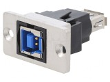 Adaptor USB A la USB B SLIM 3.0 Aurit Metal