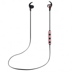 Casti Sport Wireless Bluetooth iUni CB41, Handsfree, Microfon, Control Volum, Magnet, Rose Gold