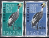 Uganda 1965 - Păsări-T&acirc;rgul Internațional de Comerț, Kampala, Supratipar, MNH, Nestampilat