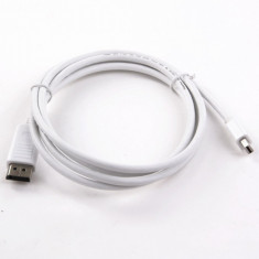 Cablu DisplayPort la mini Display Port 2m - compatibil Thunderbolt Alb foto