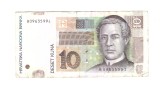 Bancnota Croatia 10 kuna 2012, stare relativ buna