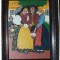 TABLOU VECHI - ULEI PE LEMN - PORT TRADITIONAL SASESC - GERMAN - DECOR RUSTIC