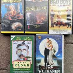 Lot de 5 casete video VHS cu filme artistice in limba suedeza