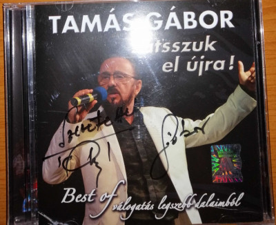 Tamas Gabor Best Of Jatszuk El Ujra 2 Cd audio Utopia Studio 2014 cu autograf foto
