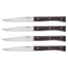Set 4 cutite de masa, inox, 11cm, &quot;Facette&quot;, Dark Ash - Opinel