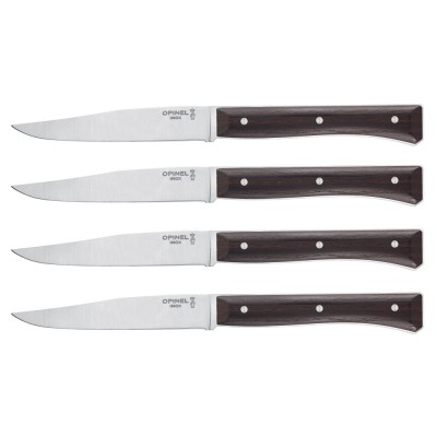 Set 4 cutite de masa, inox, 11cm, &amp;quot;Facette&amp;quot;, Dark Ash - Opinel foto