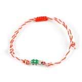 Bratara martisor cu trifoi verde