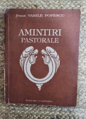 AMINTIRI PASTORALE-PREOT VASILE POPESCU ,CU DEDICATIE foto
