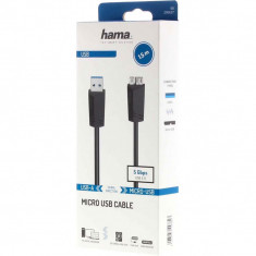 Hama Cablu Micro-USB, USB 3.0, 5 Gbit/s, 1.5M 45506757