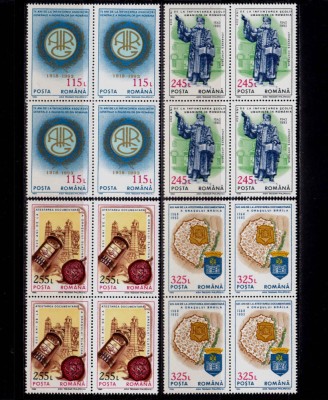 ✅RO 1993 LP 1330 &amp;quot;Aniversari - Evenimente&amp;quot;, serie bloc 4 ,MNH foto