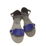 Sandale de dama din piele Ada Pony Blue