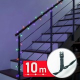 Sir Lumini LED de Crăciun, 200 LED, Multicolor, 10m, Cablu Verde