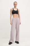Under Armour pantaloni Rival femei, culoarea bej, 1386453