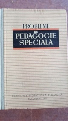 Probleme de pedagogie speciala foto