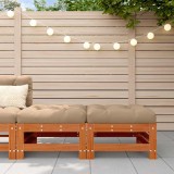 vidaXL Suport pentru picioare de grădină Lemn masiv de pin Maro Ceară 865631