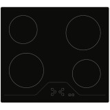 Plită ceramică &icirc;ncorporabilă HOMEFORT HFBK64T0B, fără cadru, 6000 W, senzor tactil, blocare pentru copii