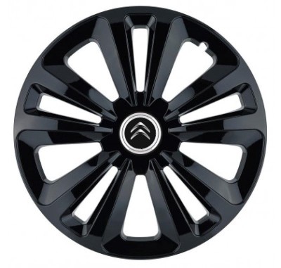 Set 4 Capace Roti Terra Negru R16, pentru Citroen foto