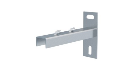 Consola 170x120mm NPZM150 electro-galvanizata suport pentru prindere canal cablu din sarma mesh 150mm, sustinere maxim 86 kg foto